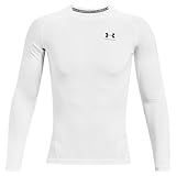 Under Armour Ua Hg Armour Comp Ls Maglietta a maniche lunghe, Bianco, L Uomo