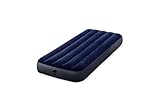 Intex 64756 - Materasso Gonfiabile Dura-Beam Classic Downy Singolo, PVC, Blu, 76x191x25 cm