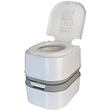 BB Sport Toilette Portatile 24l WC Chimico con Pompa a Pistone e Porta Carta-Igienica Altezza della...