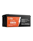 LiTime Batterie Lifepo4 12V 300Ah, Batteria al Litio con BMS da 200A, 4000+ Deep Cycle, 10 Anni Di...
