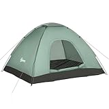 Outsunny Tenda da Campeggio 2 Posti, Tenda a Igloo con Porta a Cerniera, Zanzariera e Sacca di...