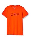 CMP T-Shirt Piquet Maniche Corte Con Logo Cmp T-shirt, Bambino, Flash Orange, 116