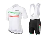 Msport Abbigliamento ciclismo Set completo Tuta Bici Maglia + Salopette Pantaloncini - M05 XL