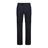 CMP Pantaloni Zip off Elasticizzati da Uomo, Antracite, 48