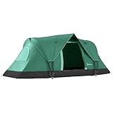 Outsunny Tenda da Campeggio 6 Posti Idrorepellente per 3000mm con Protezione UV, Tenda Famigliare...