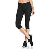 Santic Pantaloni da Ciclismo da Donna, Imbottiti, a 3/4, con Imbottitura Elastica e Traspirante,...