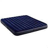 Intex 64755 - Materasso Gonfiabile Dura-Beam Classic Downy Matrimoniale, PVC, Blu, 183x203x25 cm