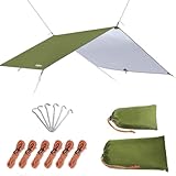 Unigear Telo antipioggia Tarp Rain Fly Telo per tenda impermeabile, riparo da trekking pieghevole,...