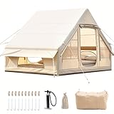 Afitdon Tenda da Campeggio Gonfiabile, Grande Tenda da Esterno per 2-4 Persone con Pompa d'Aria,...