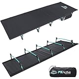 FE Active - Letto pieghevole compatto in alluminio, ultraleggero, comodo per dormire, letto da...
