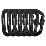 Outmate Moschettone per amaca, 12 kN 7075, in lega di alluminio, clip resistenti, 1200 kg,...