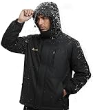 Mnking Giacca Sci Uomo Pile Impermeabile Giacca Montagna Trekking Softshell Invernale Antivento...