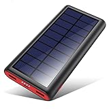 Powerbank Solare 26800mAh,VOOE【2020 Chip intelligente】Caricabatterie Solare Portatile Caricatore...