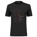 SALEWA Pure Skyline Dry M T-Shirt. Maglietta, Black out Melange, M Uomo