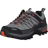 CMP Rigel Low Trekking Shoes Wp, Scarpe da trekking Uomo, Cemento-Nero, 44 EU