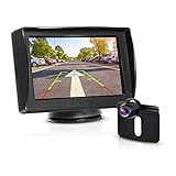 BOSCAM K3 Kit Telecamera Posteriore e Monitor per autoveicoli, Monitor LCD retrovisore da 4.3''con...