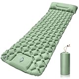 PQETBV Materassino Campeggio Autogonfiante, Ultraleggero Materasso Gonfiabile Campeggio con Cuscino,...