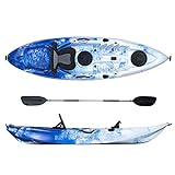 ATLANTIS Kayak-Canoa Shark Blu/Bianco cm 280-2 gavoni - seggiolino - pagaia - portacanna