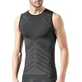 Risalti Maglia Termica Uomo Smanicato Energy - Maglia Tecnica Uomo Traspirante, Intimo Termico Senza...