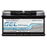 Batteria al gel Electronicx Edition 120 ah 12v per camper e barche