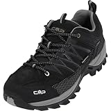 CMP Rigel Low Trekking Shoes Wp, Scarpe da trekking Uomo, Nero-Grey, 41 EU