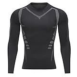 Smatstyle Maglietta Compressione Uomo Traspirante da Asciugatura Rapida Maglia Termica Manica Lunga...