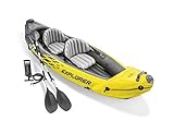 Intex Explorer K2 Kayak, Set Kayak Gonfiabile Per Due Persone, 313.94 x 91.44 x 54.86 Cm, Nero...