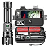 Shadowhawk Torcia LED Potente Professionale 24H Illuminazione Continua | Militare 1,000,000 Lumen...