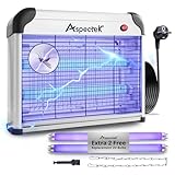 ASPECTEK Lampada Antizanzare Elettrica 20W 2800V – Sterminatore di Insetti e Mosche per Interni,...