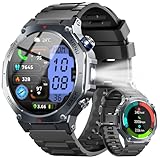 Smartwatch Uomo GPS, 1.43' AMOLED Militari Orologio Smartwatch con Chiamate Bluetooth, 5 ATM Smart...
