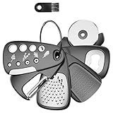 6in1 Gadget da Cucina Portatile, Set di Gadget da Cucina in Acciaio Inox Grattugia per Formaggio...