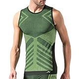 Risalti Maglia Termica Uomo Smanicato Energy - Intimo Termico Sportivo Termoregolante, Elasticizzato...