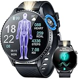 Orologio Smartwatch Uomo Cardiofrequenzimetro Orologi: 1.56' AMOLED Intelligenti Watch con ECG HRV...