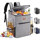 Lifewit Zaino Termico 24L (30 Lattine), Borsa Frigo Portatile con Scomparto, Grande Borse Termica...