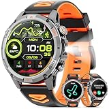 Joautrial Smartwatch Uomo Militare, 1,46' HD Orologio GPS con LED Torcia, Bussola,100+ Modalità...