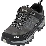 CMP Rigel Low Trekking Shoes Wp, Scarpe da trekking Uomo, Antracite-Limegreen, 43 EU