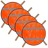 Pannelli di Sicurezza Arancione,Pannello di Sicurezza in Maglia con Strisce Riflettenti - Alta...