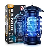 Lampada Antizanzare Elettrica, 4200V 20W UV Zanzariera Elettrica Impermeabile IPX4, 360°...