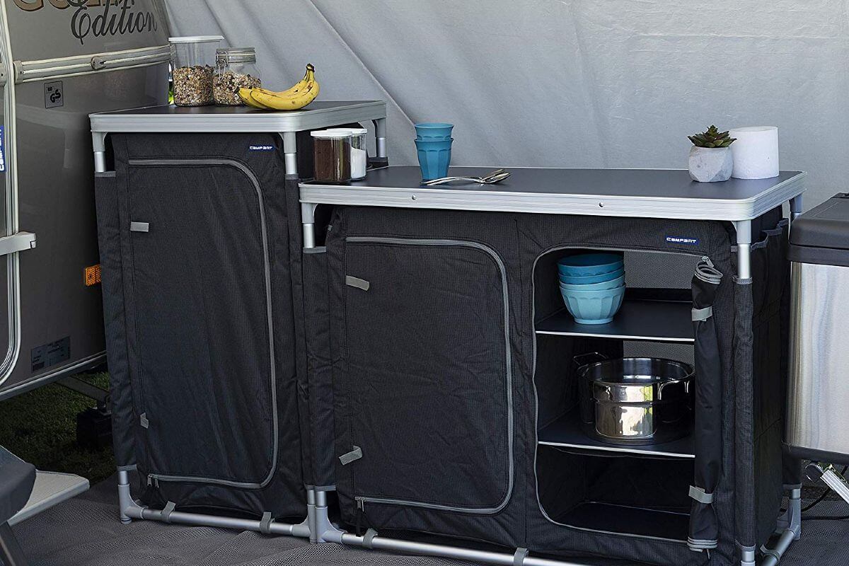 mobile per cucina da campeggio